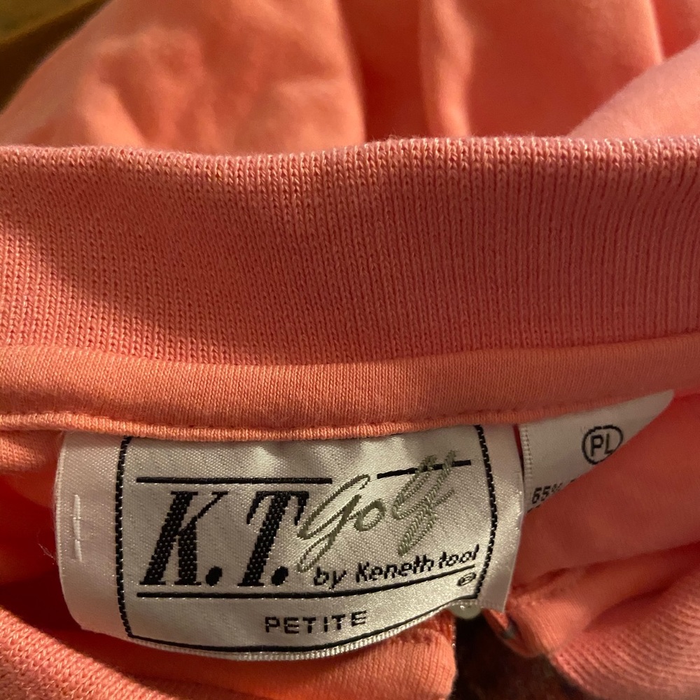 NWT women’s sz Petite Large K.T. Golf Shirt cute - Picture 2 of 6